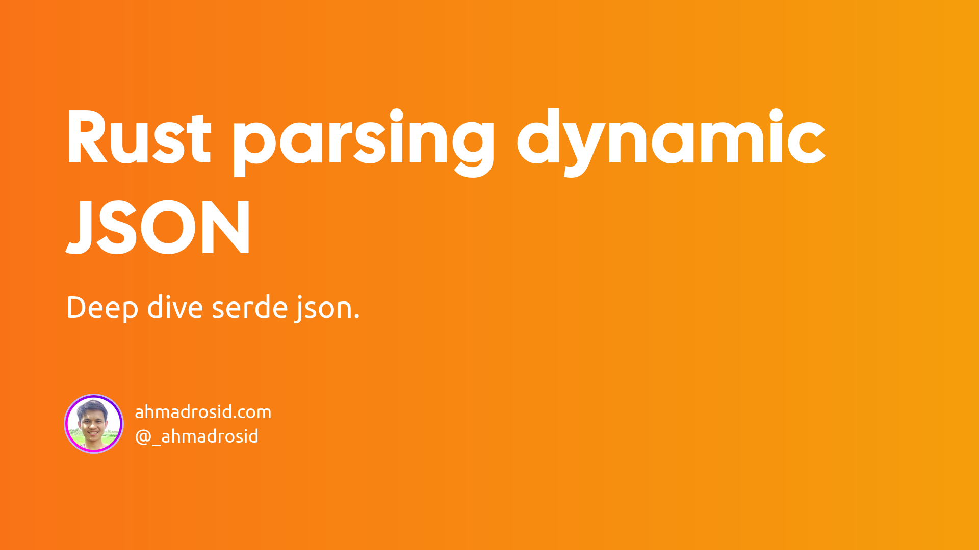 Rust parsing dynamic JSON